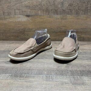 Crocs Walu II Khaki Canvas Loafers Women's Size 9
